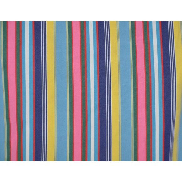 Ralph Lauren Rainbow Stripe Collarless Button Dress Shirt Ladies 8 French Cuffs - Picture 8 of 10